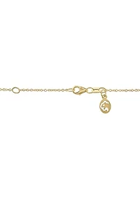 Freshwater Pearl Necklace in 14K Gold Over Silver
