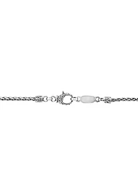 Sterling Silver/18K Yellow Gold ,Garnet Pendant 