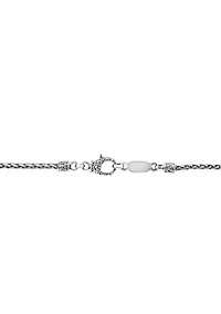 Sterling Silver Amethyst, Blue Topaz, Citrine, and Garnet Pendant Necklace