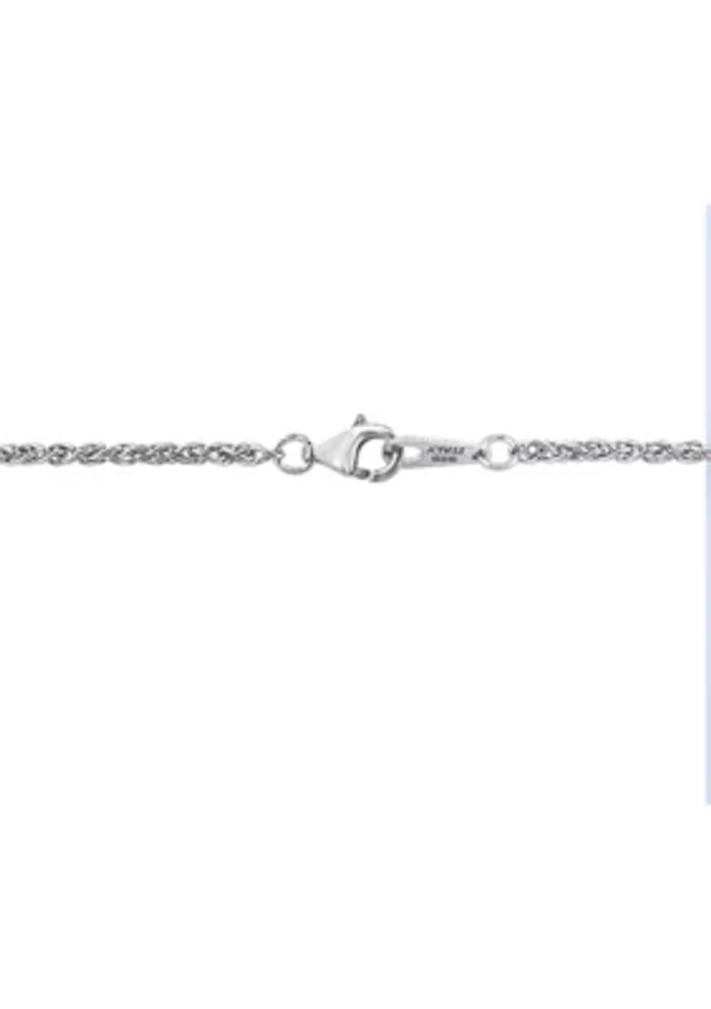 7.5 ct. t.w. Blue Topaz Pendant Necklace in 18K Yellow Gold and Sterling Silver