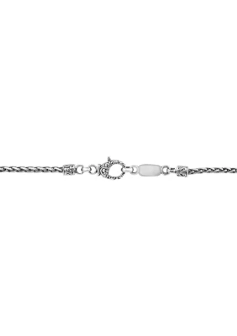 Blue Topaz, London Blue Topaz, Sky Blue Topaz Cluster Flower Pendant Necklace In Sterling Silver 