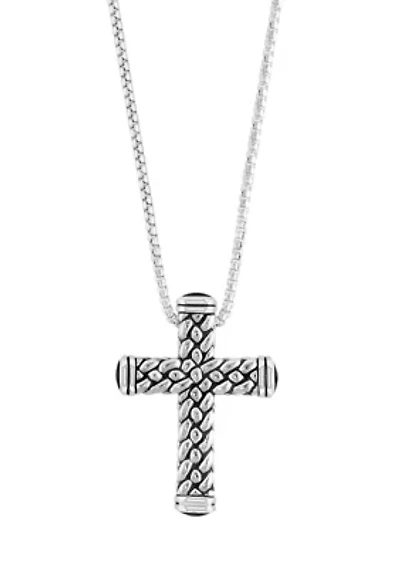 Onyx Pendant Necklace in Sterling Silver