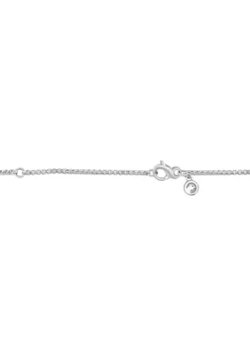 Onyx Pendant Necklace in Sterling Silver