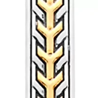 Men's Pendant Necklace in Sterling Silver and 18k Yellow Gold