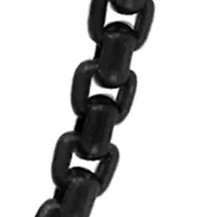 Men's 24" Black PVD and London Blue Topaz Necklace in Sterling Silver