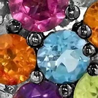 Multi Stone Starfish Pendant Necklace