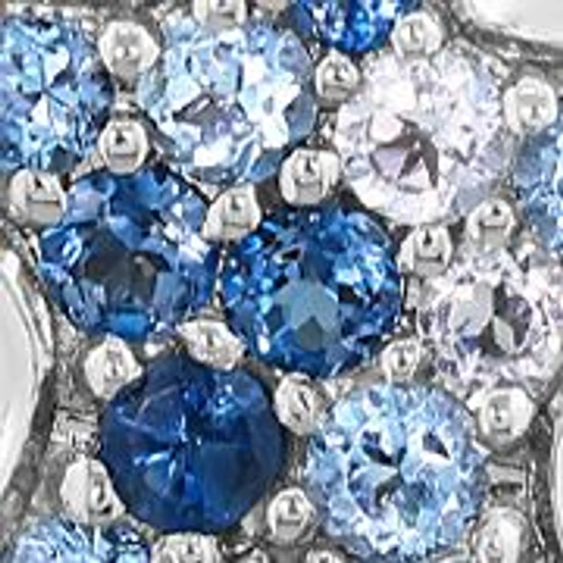 Sterling Silve Blue Topaz Starfish Pendant