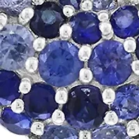 Sapphire Pendant Necklace in Sterling Silver