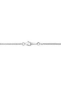 Sapphire Pendant Necklace in Sterling Silver