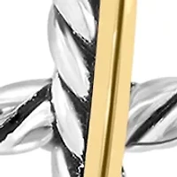 Gold Plated Cross Necklace in Sterling Silver