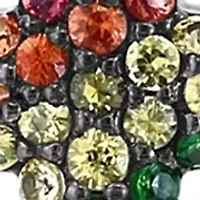 Sterling Silver, Sapphire, Ytsavorite Pendant