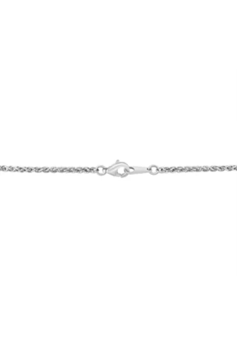 Sterling Silver, Sapphire, Ytsavorite Pendant