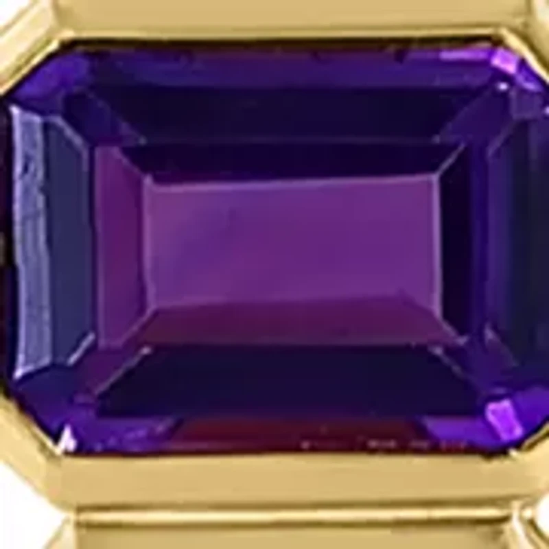 Amethyst, Blue Topaz, Citrine, Rhodolite, Peridot Pendant Necklace in 14K Yellow Gold