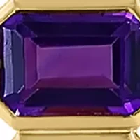 Amethyst, Blue Topaz, Citrine, Rhodolite, Peridot Pendant Necklace in 14K Yellow Gold