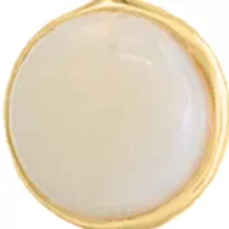 Opal Pendant Necklace in 14K Yellow Gold