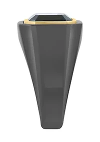 Ceramic and Onyx Men's Ring 