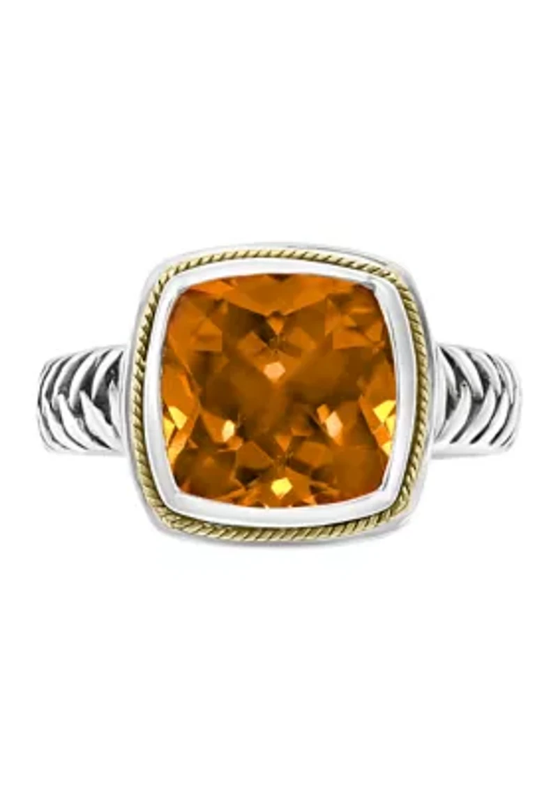 4 ct. t.w. Citrine Ring in Sterling Silver 