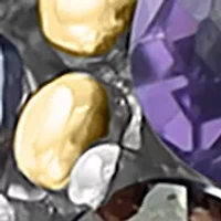 3.5 ct. t.w. Mixed Semi Precious Stone Ring in Sterling Silver