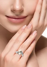 Sterling Silver/18K Yellow Gold Freshwater Pearl Ring 