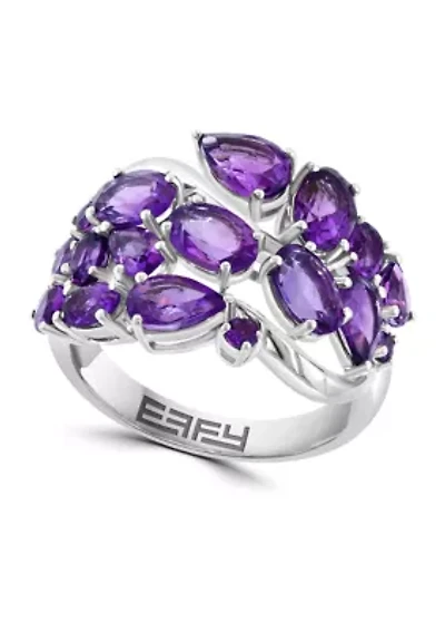 4.62 ct. t.w. Amethyst Ring in Sterling Silver