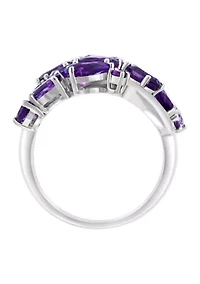 4.62 ct. t.w. Amethyst Ring in Sterling Silver