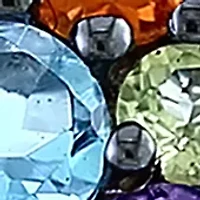 Amethyst, Blue Topaz, Citrine, Garnet, Rhodolite, Peridot Ring in Sterling Silver