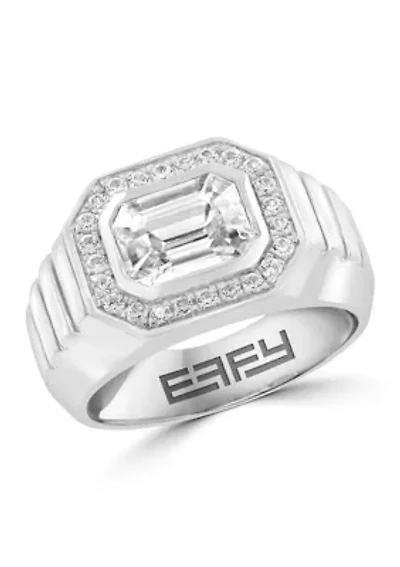 Sterling Silver Zircon Ring 