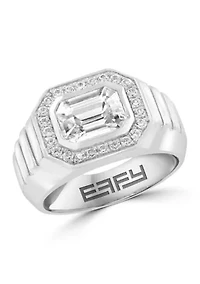 Sterling Silver Zircon Ring 