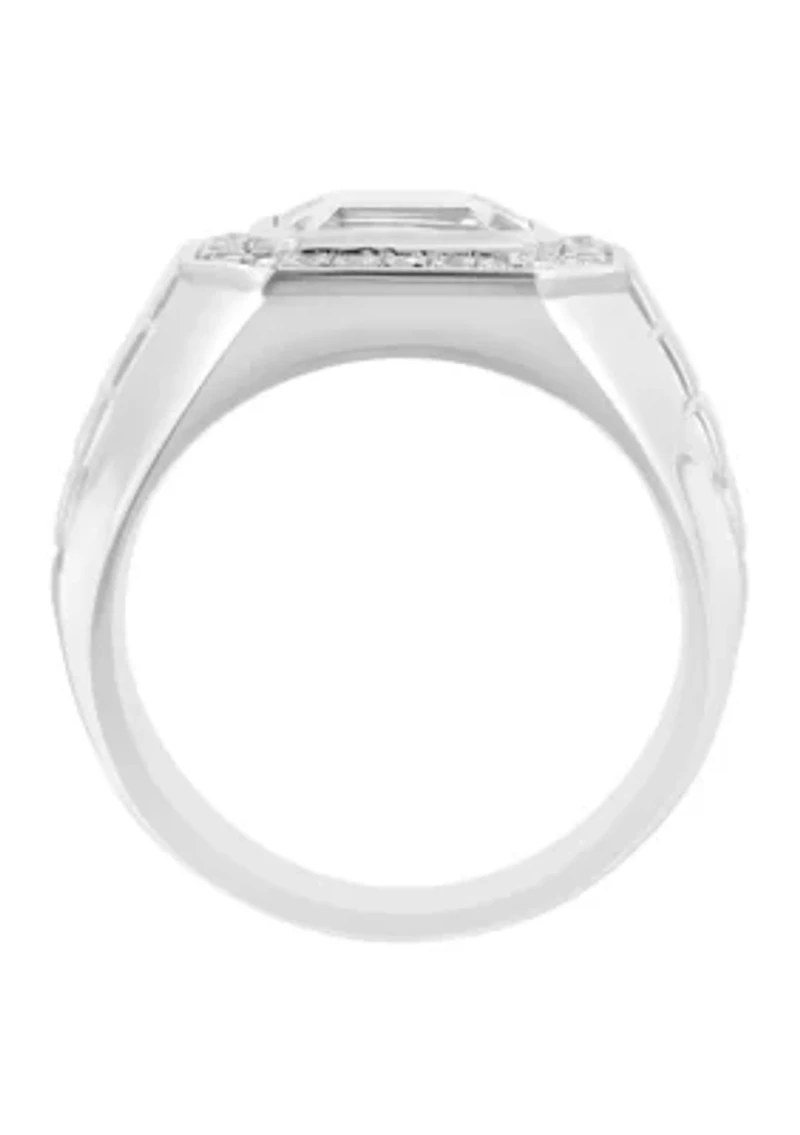 Sterling Silver Zircon Ring 