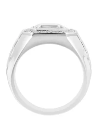 Sterling Silver Zircon Ring 