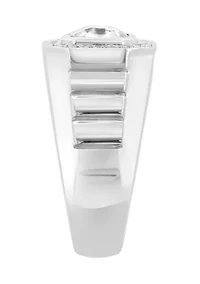 Sterling Silver Zircon Ring 