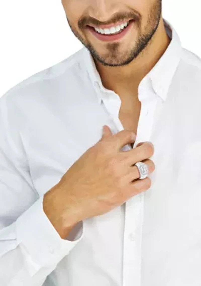 Sterling Silver Zircon Ring 