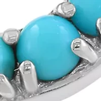 2.56 ct. t.w. Turquoise, Tsavorite Panther Ring in Sterling Silver
