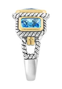 4.37 ct. t.w. Blue Topaz, London Blue Topaz Ring in Sterling Silver