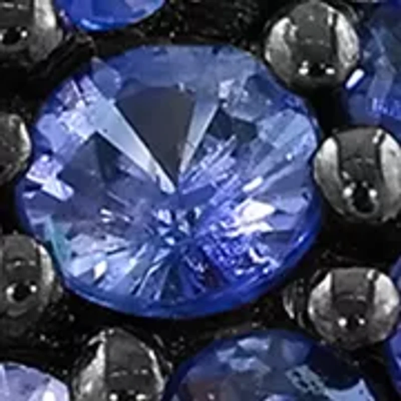 Sterling Silver Blue and White Sapphire Ring