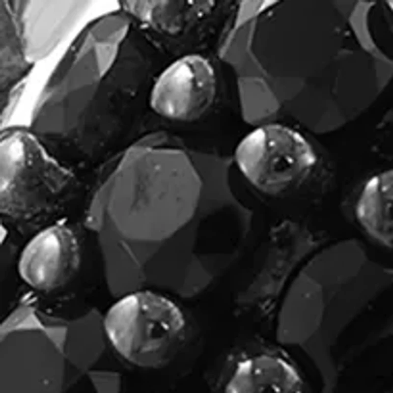 Tsavorite and Black Spinel Snake Ring in Sterling Silver