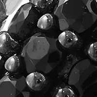 Tsavorite and Black Spinel Snake Ring in Sterling Silver