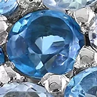 Sterling Silver Blue Topaz Starfish Ring