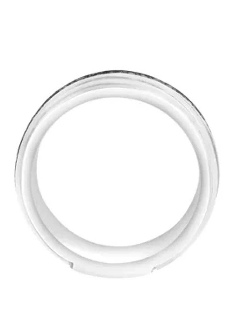 Sterling Silver Back Diamond Ring