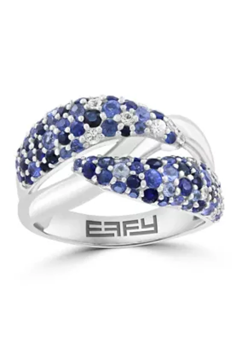 Sapphire Ring in Sterling Silver
