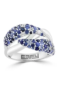 Sapphire Ring in Sterling Silver