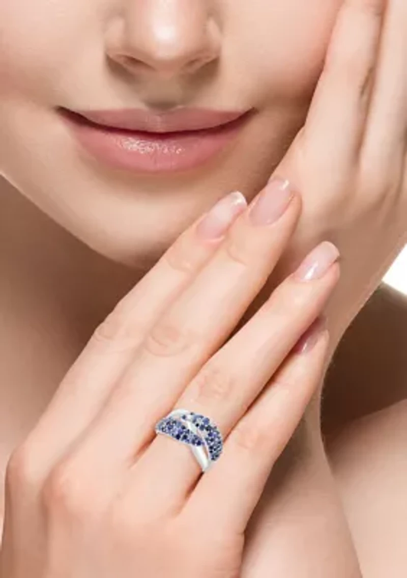 Sapphire Ring in Sterling Silver