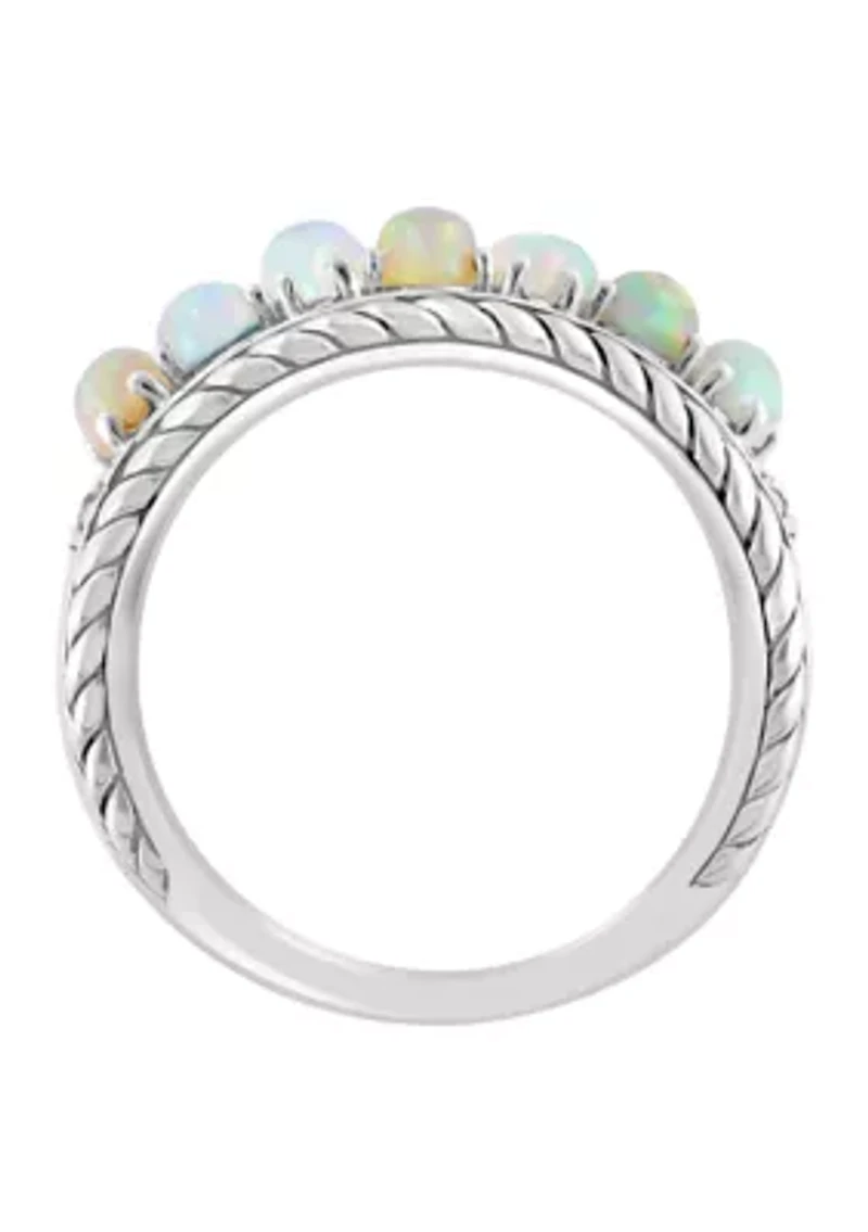 Ethiopian Opal Ring in Sterling Silver