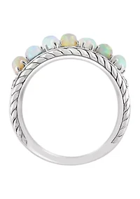 Ethiopian Opal Ring in Sterling Silver