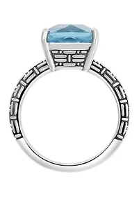 Sky Blue Topaz Ring in Sterling Silver