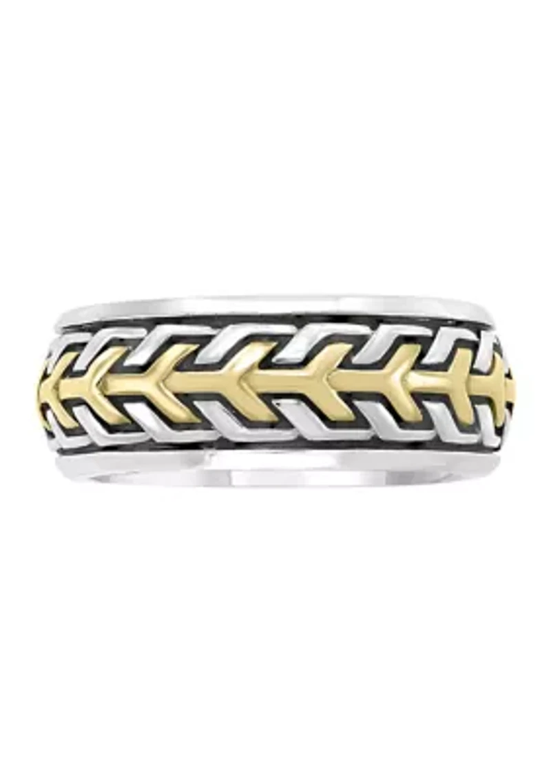 Men's Gold-Plated Sterling Silver Ring 