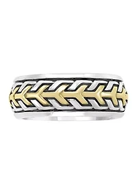 Men's Gold-Plated Sterling Silver Ring 