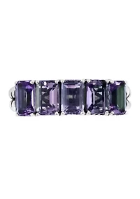 Sterling Silver Amethyst Ring 