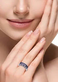Sterling Silver Amethyst Ring 