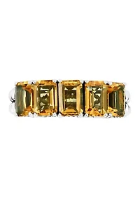 Sterling Silver Citrine Ring 